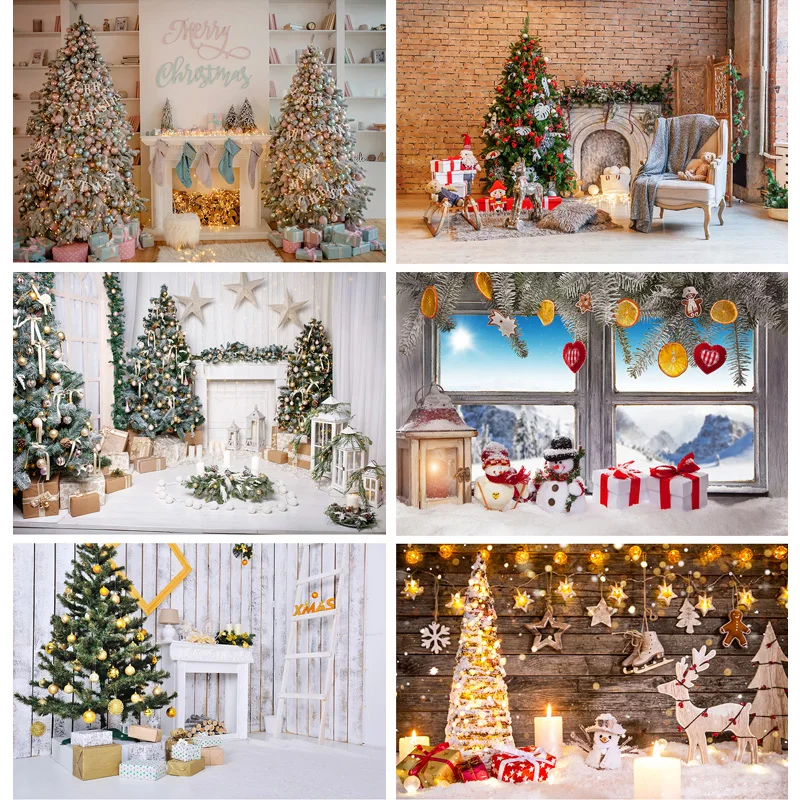 

Christmas Theme Photography Background Snowman Christmas tree Children Portrait Backdrops For Photo Studio Props 211025 ZLSY-62