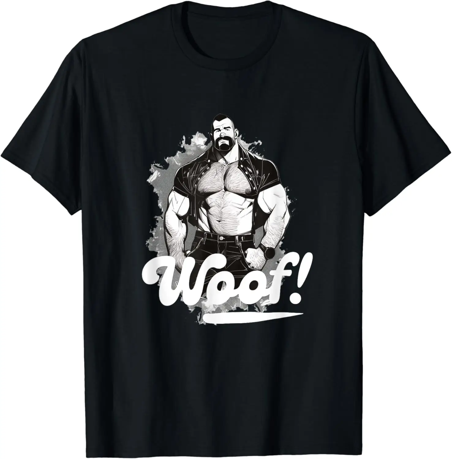 Гей-бородатый гей-папа-мужчина с медведем говядистый гей-мышкой футболка для