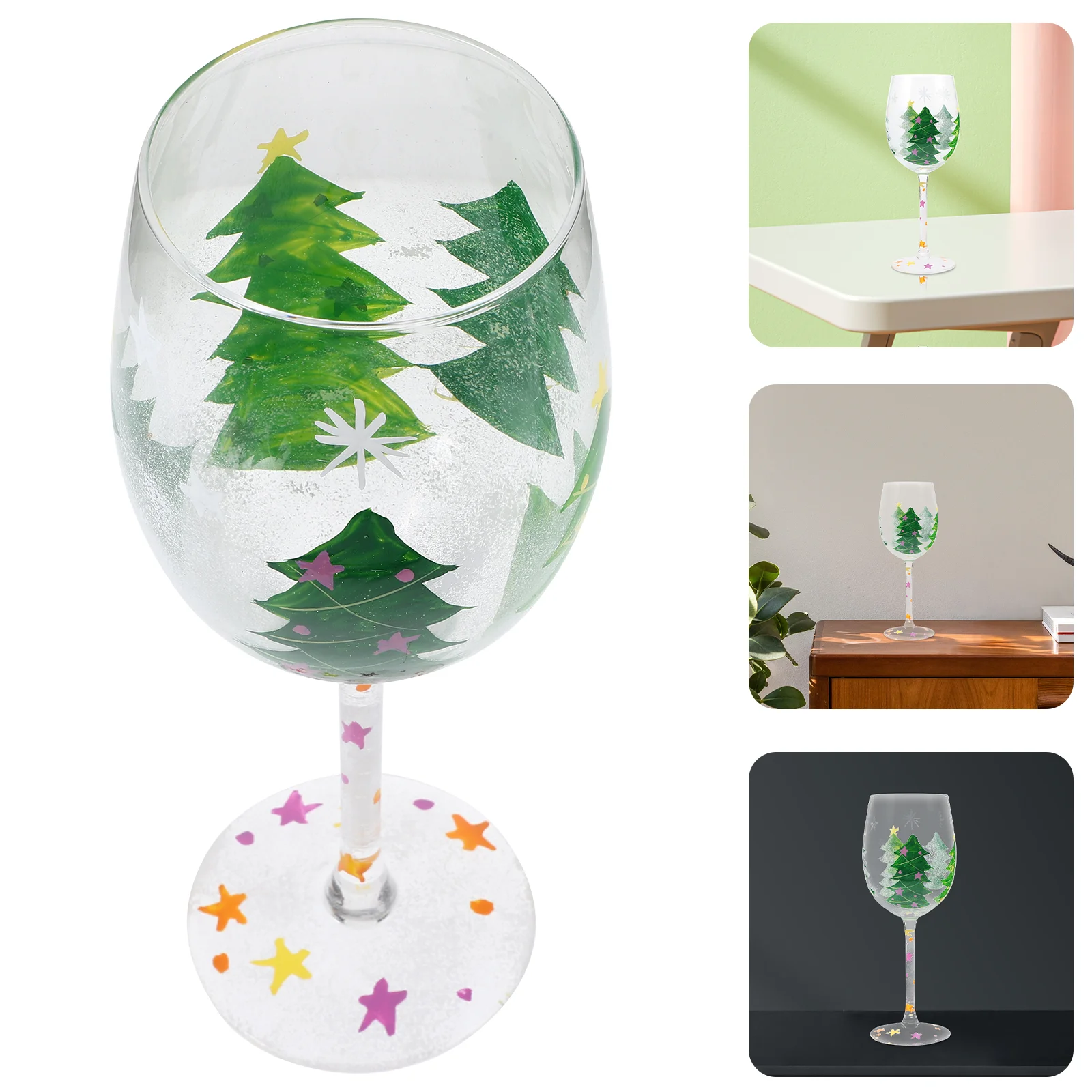 

Storage Cup Cocktail Glass Drinking Party Goblet Xmas Creative Glasses Christmas