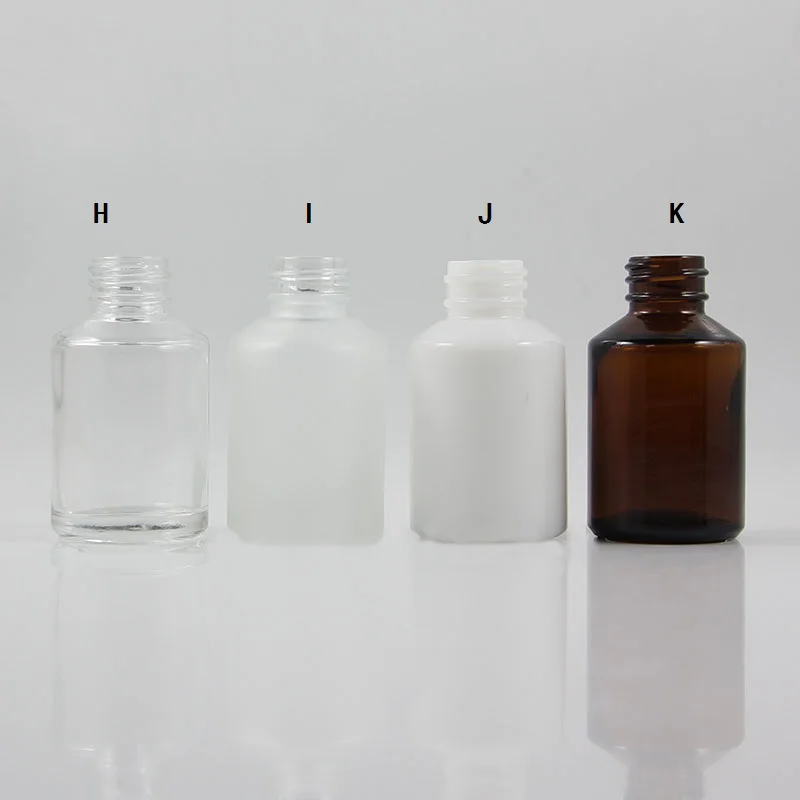 30мл матовая блестящая черная стеклянная бутылка с дозатором для лосьона/спрея для лосьона/эмульсии/фундамента/сыворотки/спрея для тумана/тонера упаковки