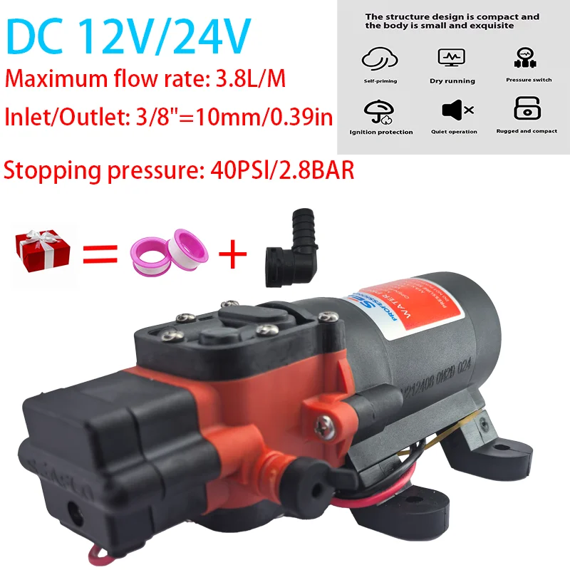 40PSI DC 12V 24V Микро Автоматический Пуск Стоп Подвышение