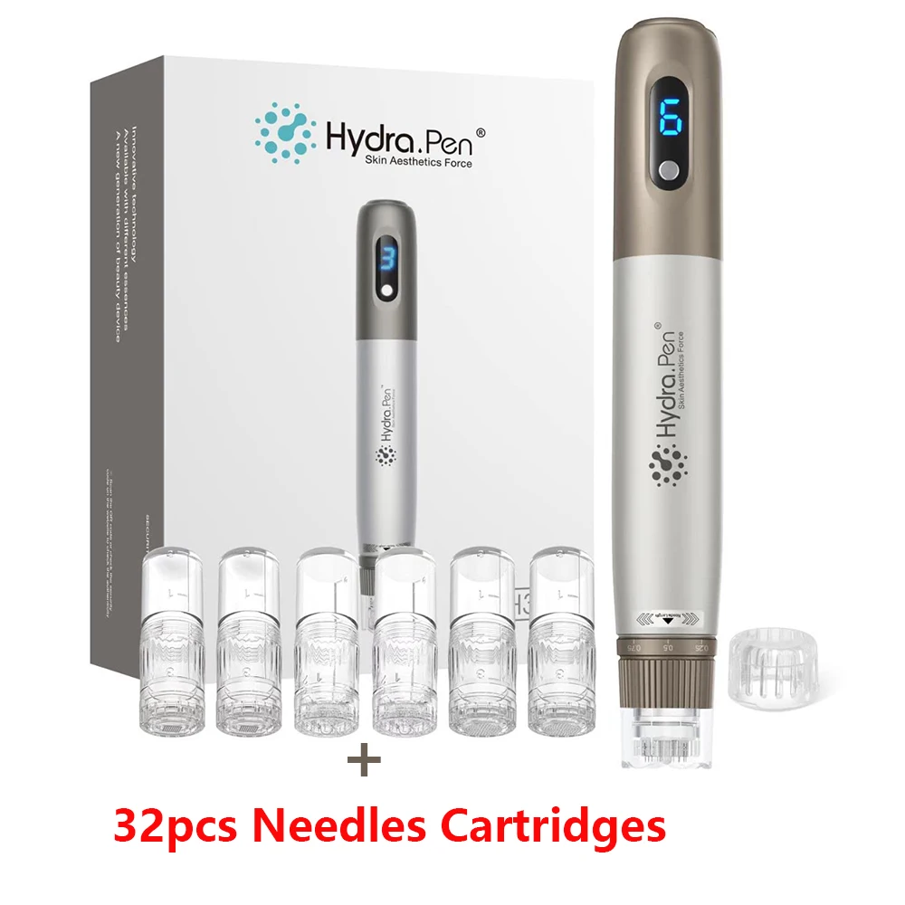 

Hydra.pen H3 Wireless Professional Microneedling Pen With 12Pcs Needles Cartridges Derma Pen Microneedle Skin Care Beauty Device