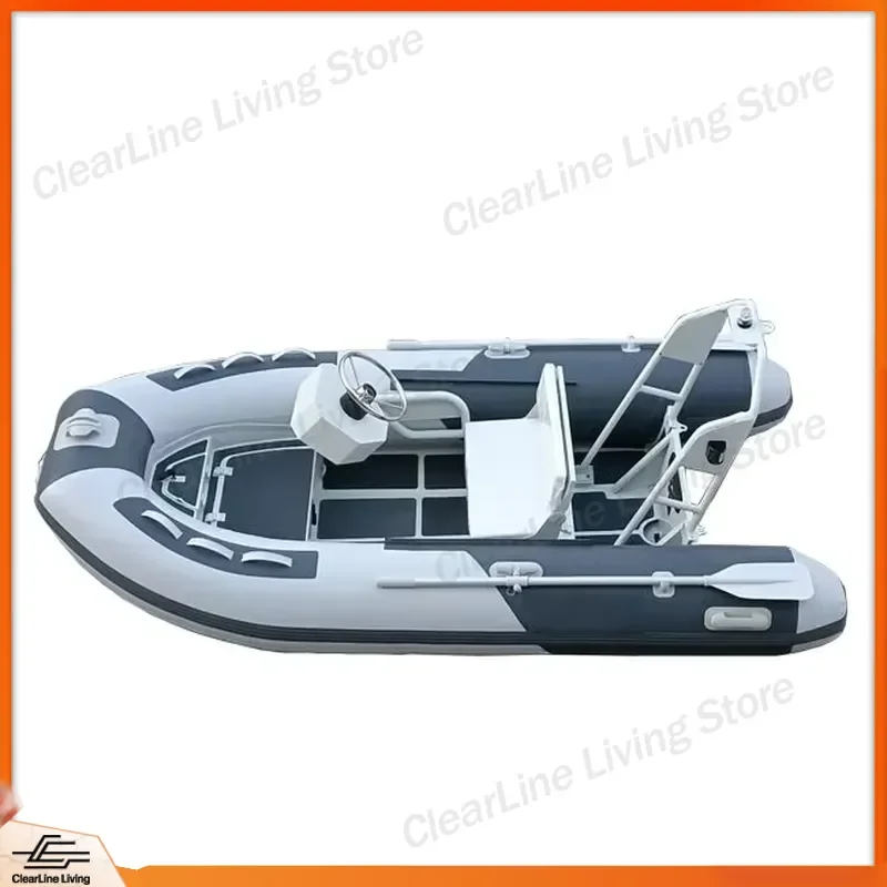Надувная лодка RIB300 (9,8 футов) из ПВХ Orca Hyperion, прочная, быстродействующая, алюминиевая, для рыбалки, катания, использования в качестве тендерной лодки, каяка, каноэ, для водных видов спорта (art.: 3920dc58ab086) - 3920dc58ab086