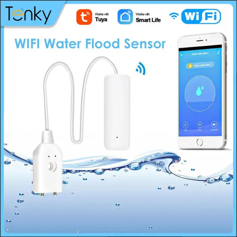 

Smart Home Wifi Water Leak Sensor Detector Security Alarm System Tuya Leak Alarm Leak Alarm Water Flood Detector