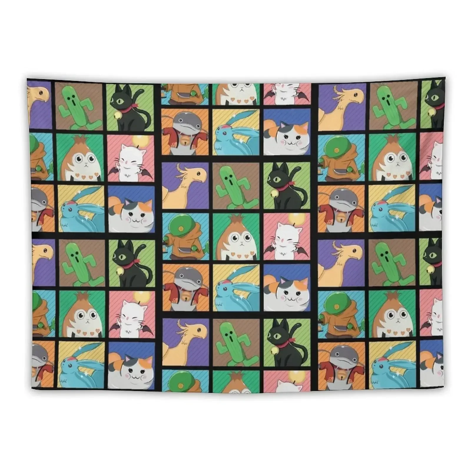 FFXIV POP ART гобелен Эстетическое украшение комнаты Декоративные настенные фрески