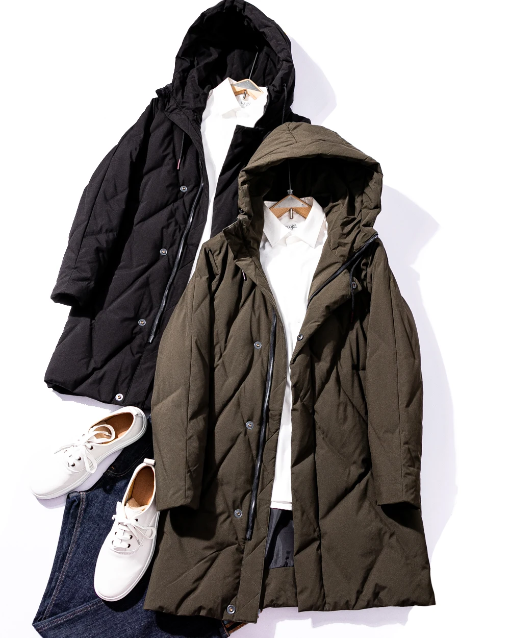 2022 New Fashion Man Duck Down Coat Padded Jacket Warm Parkas for Male Winter Clothing Hooded Outerwear Army Green 2XL 3XL XXXL