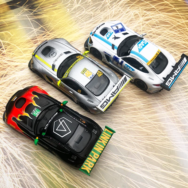 

Spark 1:64 2017 BENZ GT3 AMG Le Mans racing simulation alloy car model collection ornaments
