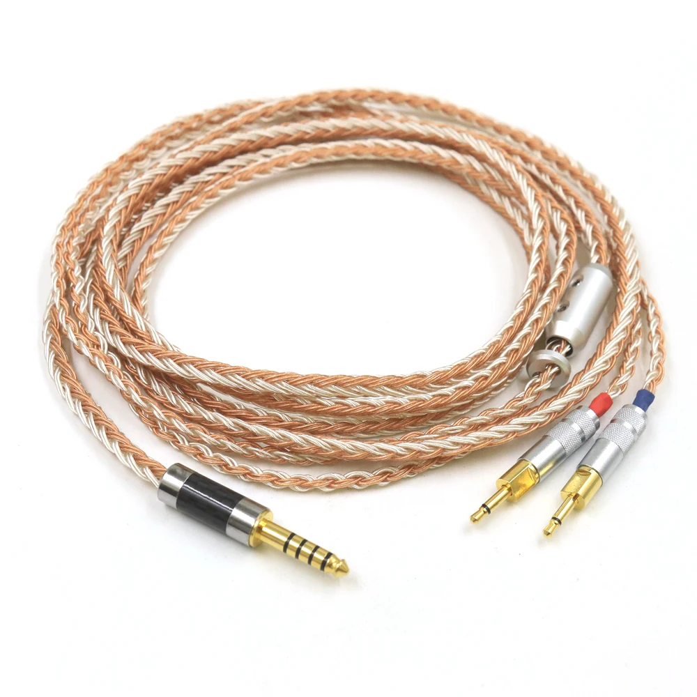Баланс 3 5 Xlr 4 штекер на двойной 2 мм 16 ядер посеребренный смешанный кабель для