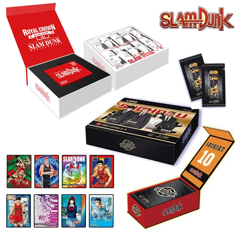 

Anime Slam Dunk Basketball Star Card Rare Gold Limited Sakuragi Hanamichi Rukawa Kaede Collection Cartoon For Children's Gifts