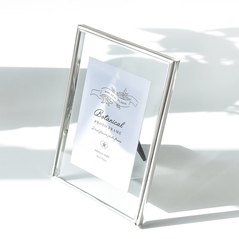 

Modern Personalized Photo Frames Glass Family Photo Souvenirs Wedding Frame Photos Certificate Portaretratos Household Supplies
