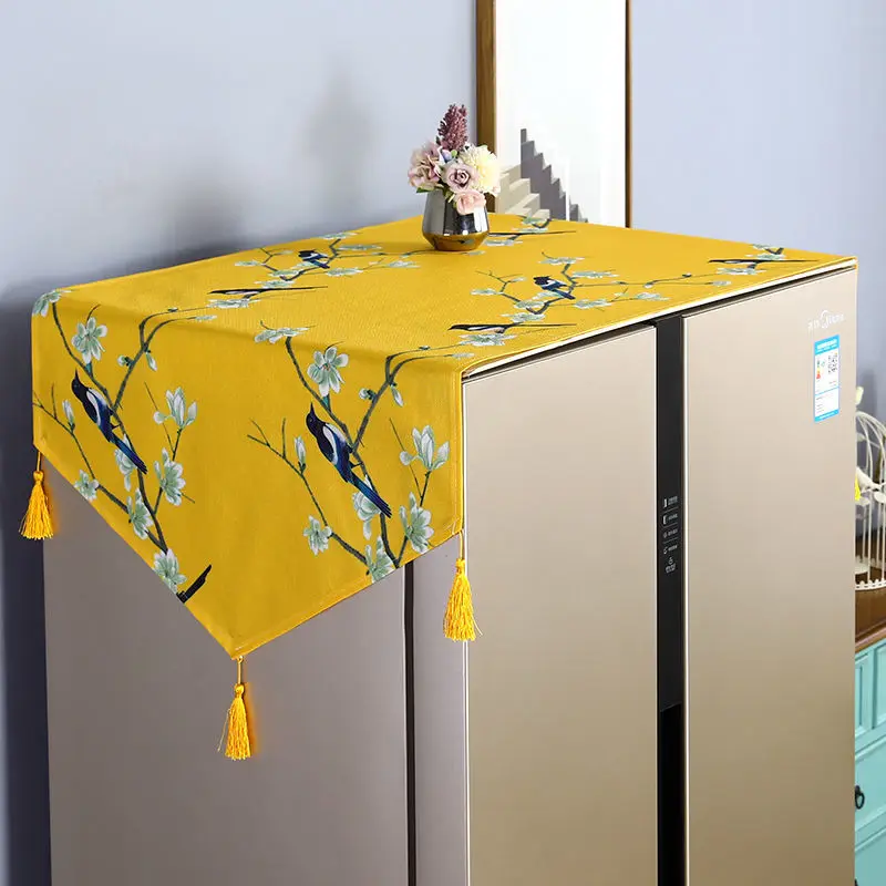 Скандинавские современные чехлы на холодильник бытовой кухонный пылезащитный