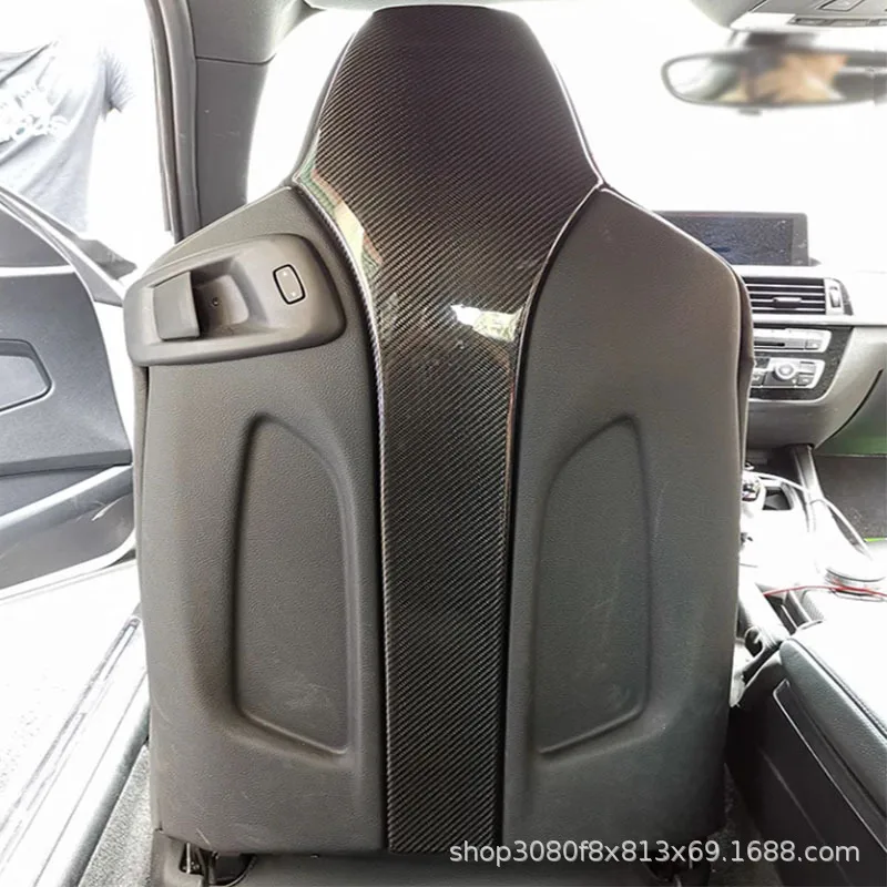 Для BMW F80 F82 F83 M3 M4 M2C спинка сиденья из углеродного волокна сухая наклейка на спинку