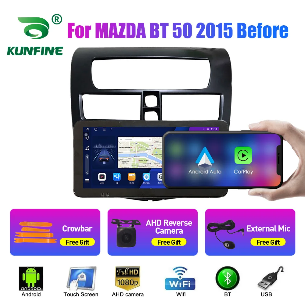 

Octa Core Android 10.0 Car DVD GPS Navigation Player Deckless Car Stereo For MAZDA BT-50 2015 Before Radio Headunit Device