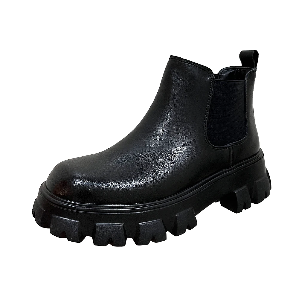 Мужские кожаные ботинки челси без шнуровки мужские ботильоны кроссовки