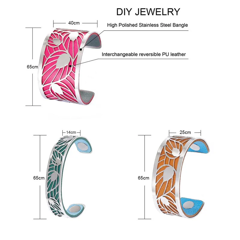 Yoiumit модные сменные кожаные браслеты-манжеты Manchette Femme Bijoux DIY неожиданные браслеты