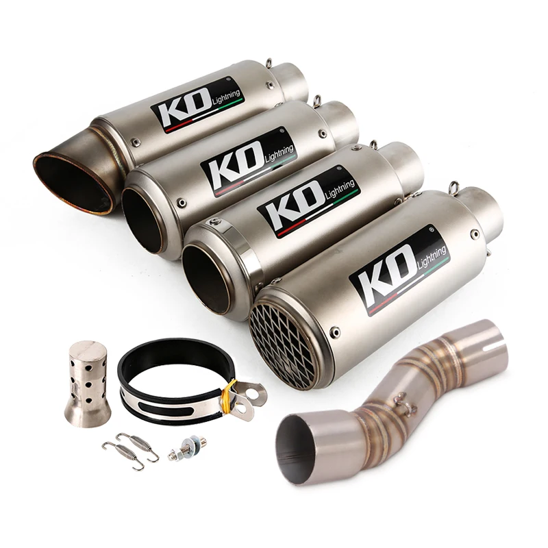 

For CFMOTO CLX700 CLX-700 Clx 2020-2022 Motorcycle Exhaust System Middle Exhaust Muffler Pipe Removable DB Killer 51mm Mid Link