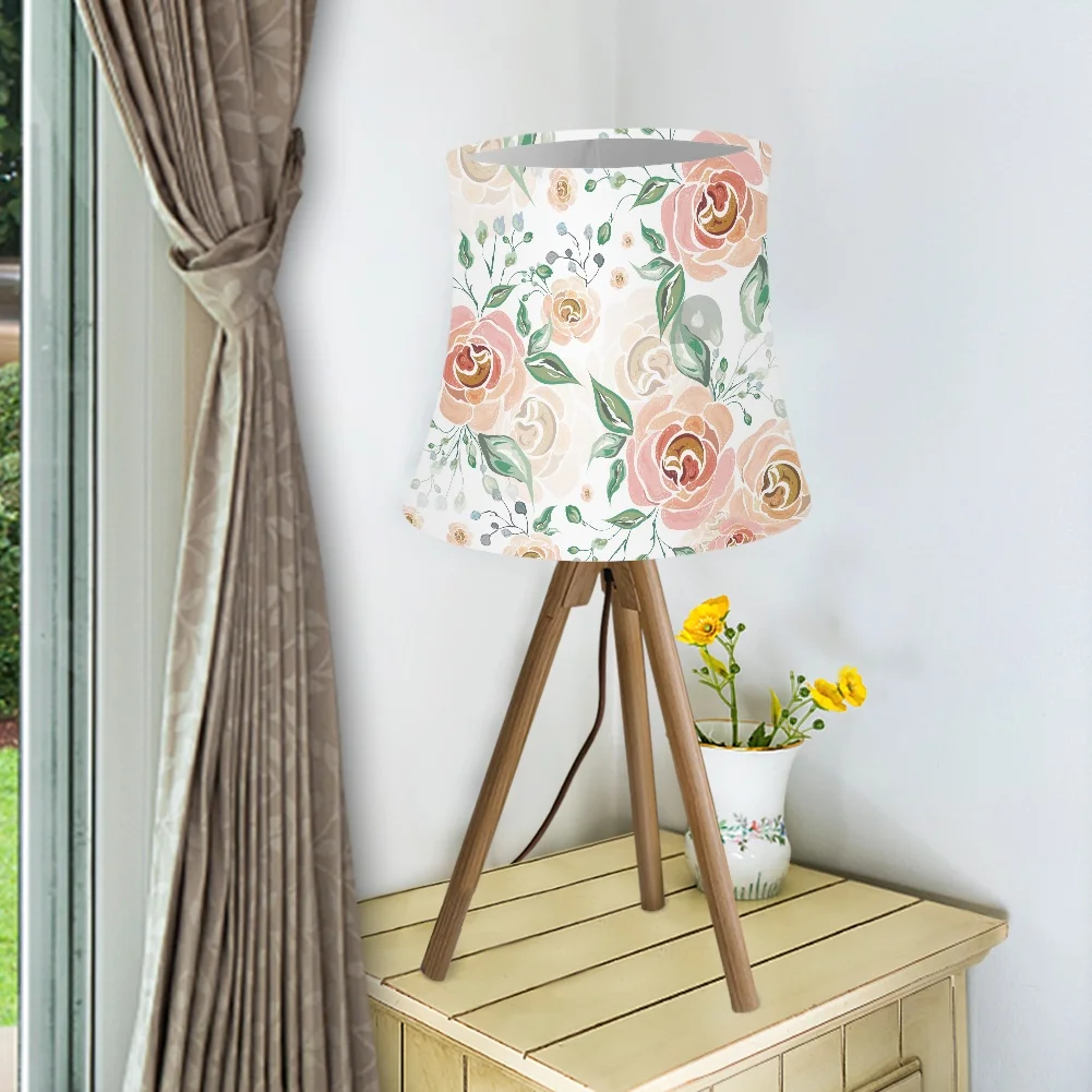 Настольная лампа Tulips для декора дома с розами подсолнухами пионами цветами кроликами маргаритками оттенки плафона лампы.