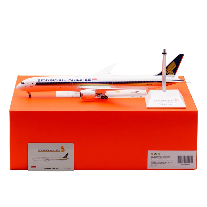

Diecast 1:200 Scale Singapore Airlines B787-10 9V-SCM Alloy Aircraft Model Collection Souvenir Display Ornaments