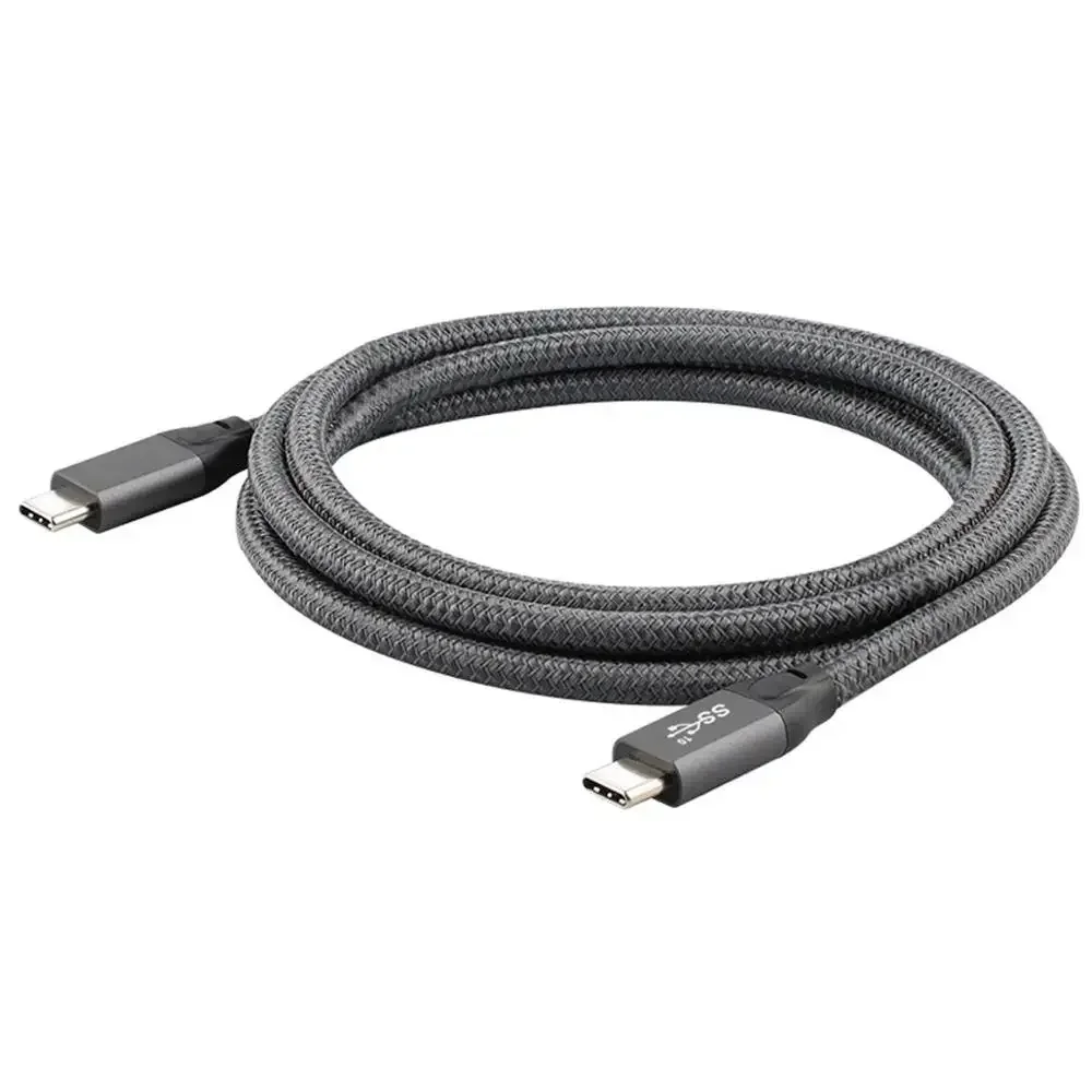 Кабель USB 3.2 Gen2 Type-C 20 Гбит/с кабель USB-C папа-папа видеокабель для передачи данных 100