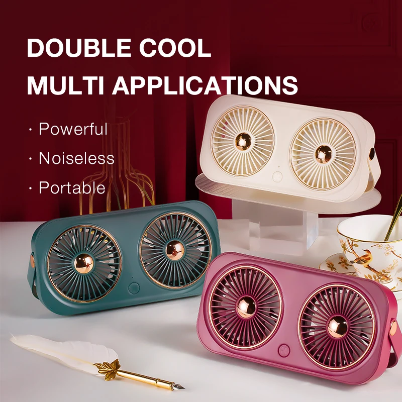 

Portable Fan Cooler Hand Desk USB Rechargeable Fan 5V Volt Outdoor Travel Standing Silent Cooler Fan Small Air Cooling Mini Fan