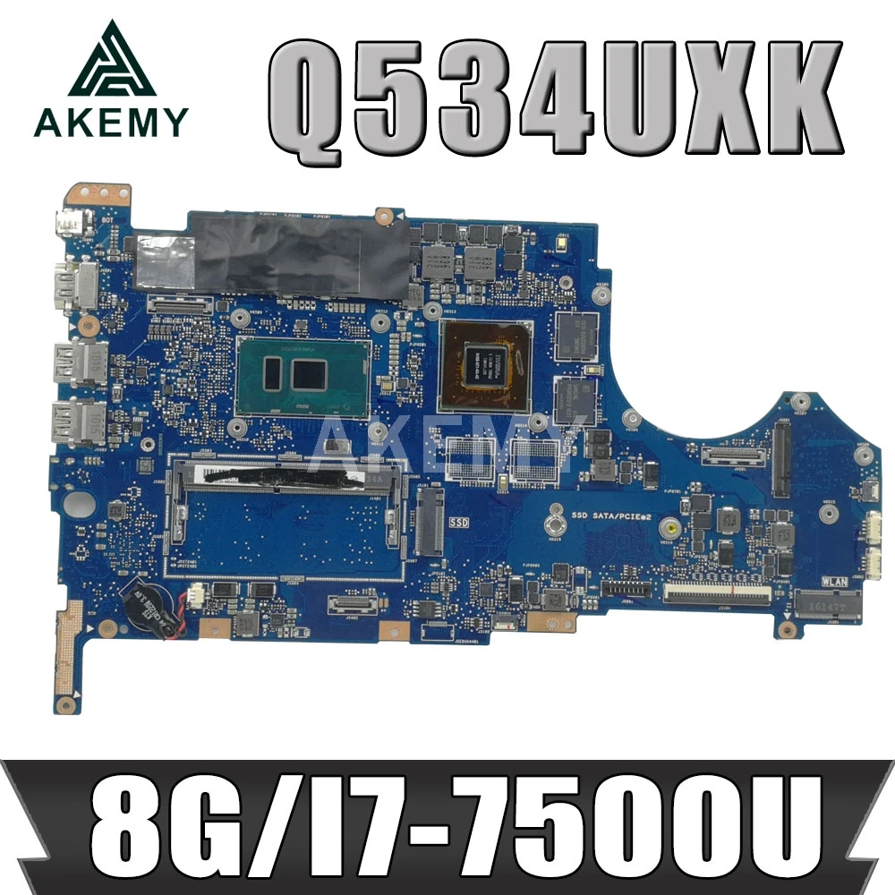 

Mainboard For ASUS Q534UXK Q534UX UX560UX UX560UXK Q524UX Q524UXK Laptop motherboard 8G/I7-7500U GTX950M/V2G