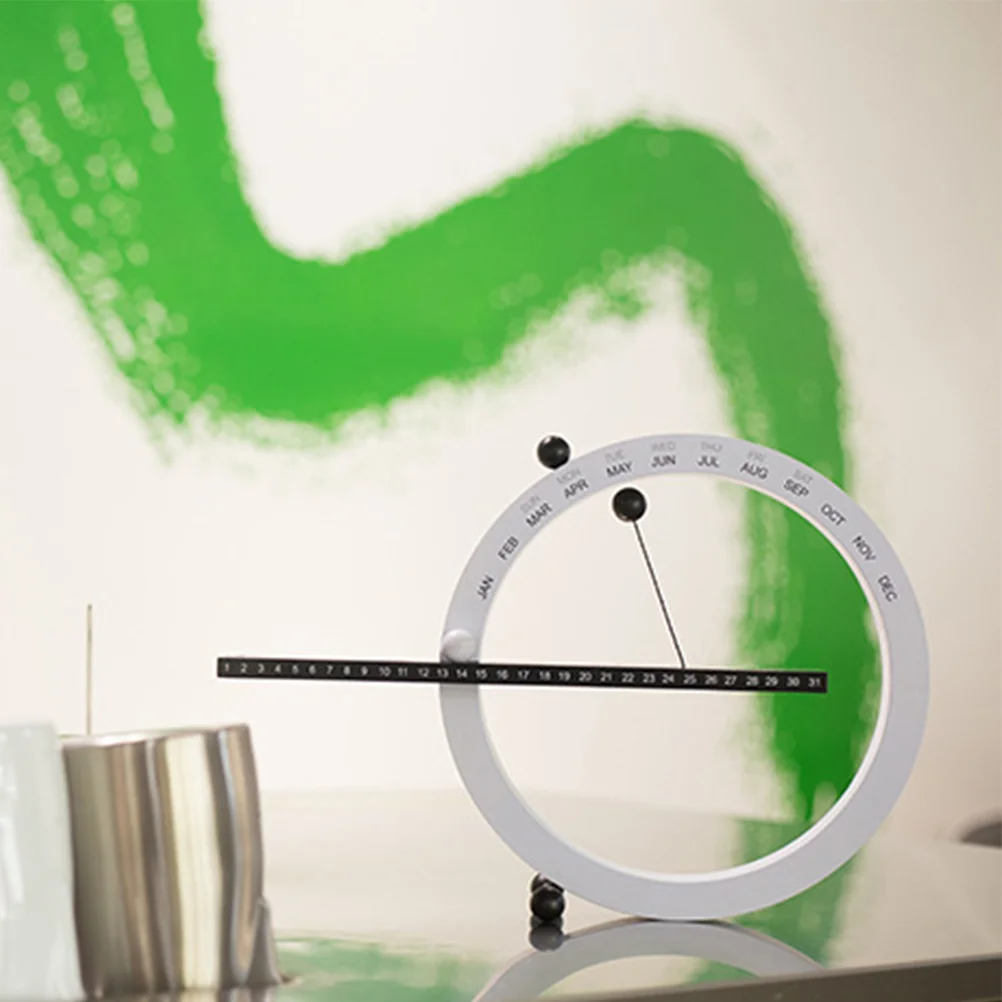 

Calendar Magnetic Desk Perpetual Desktop Clockornament Hanging Standing Wallcreative Rotating Retro Monthly Table Tabletop