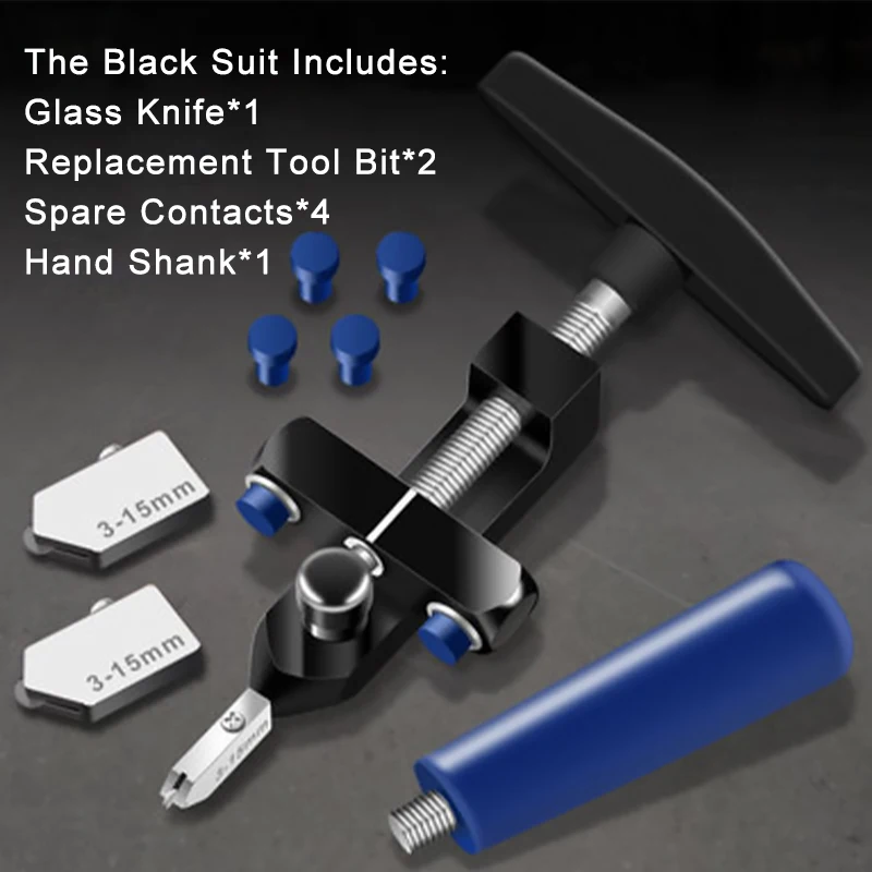 

2 in 1 Glass Ceramic Cutter Knife Wheel Diamond Roller Glass Cutter Portable Construction Cutter Machine Breaker Tools Dropship