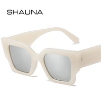shauna ins popular fashion cat eye jelly color sunglasses women shades uv400 men trending leopard dark green sun glasses