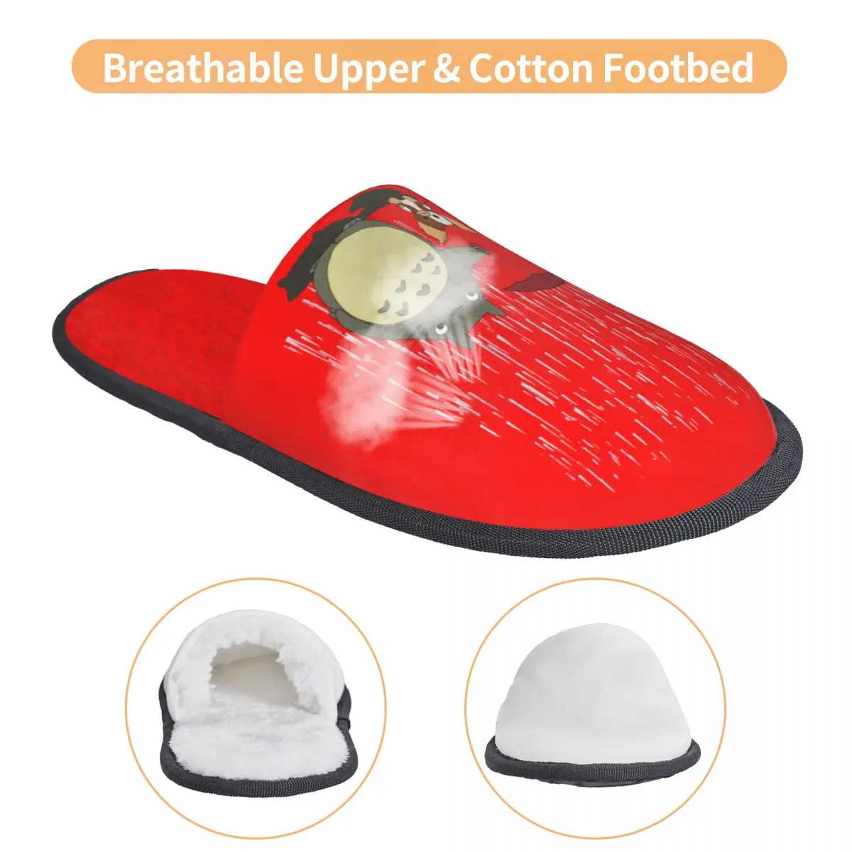 Удобные тапочки из пены с эффектом памяти в стиле ретро Гремлины Могвай и Тоторо