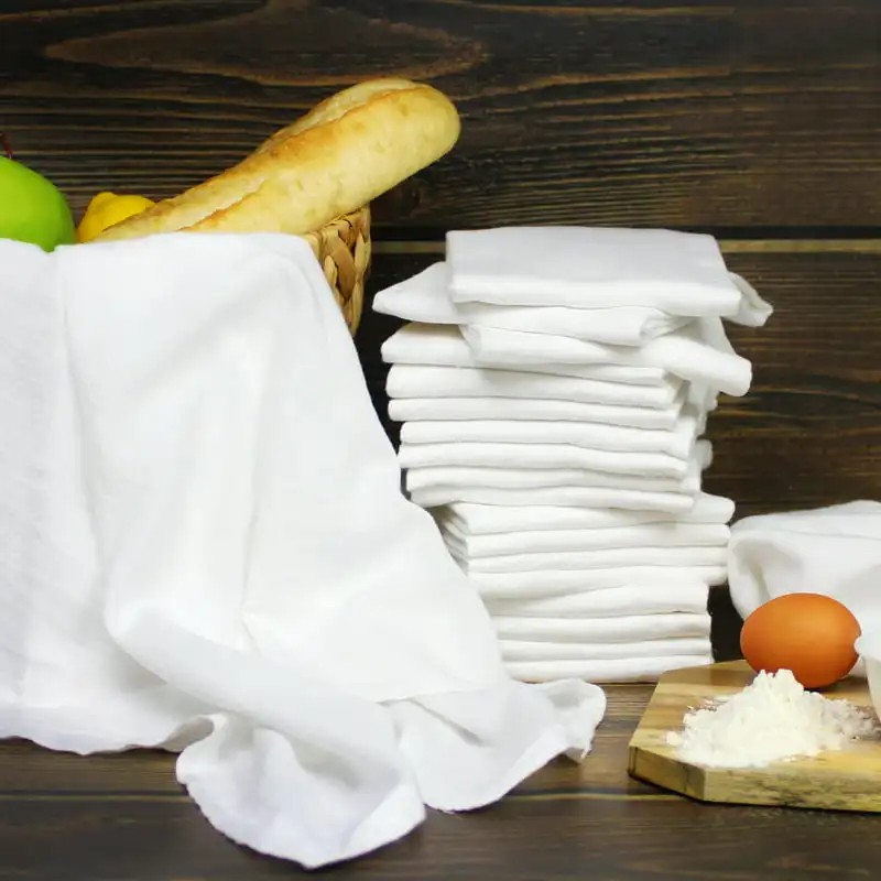 

Pack, Flour Sack Kitchen Towel Set, White