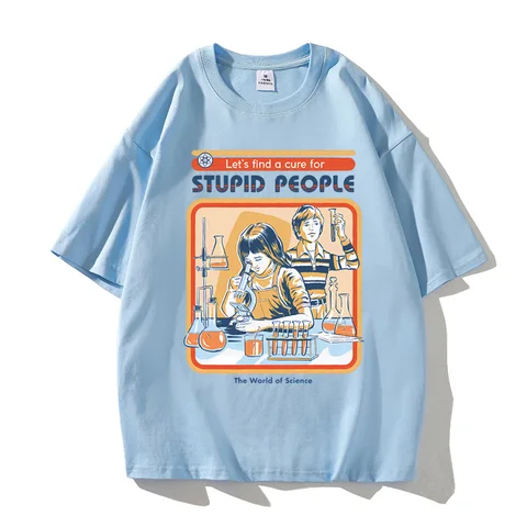 Мужская футболка A Cure for Stupid People хлопок