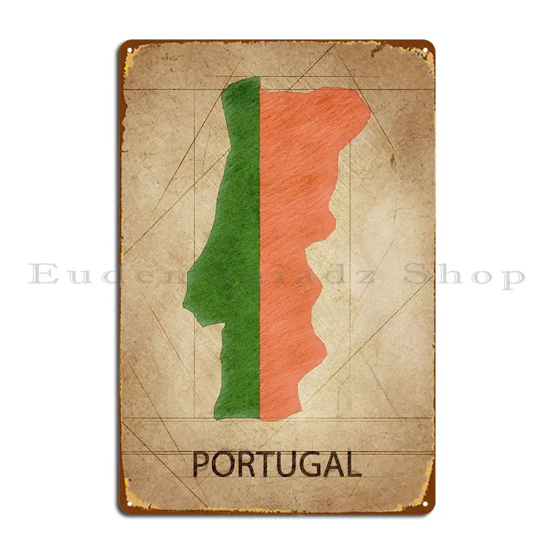 

Portugal Metal Plaque Funny Garage Decoration Print Wall Cave Tin Sign Poster