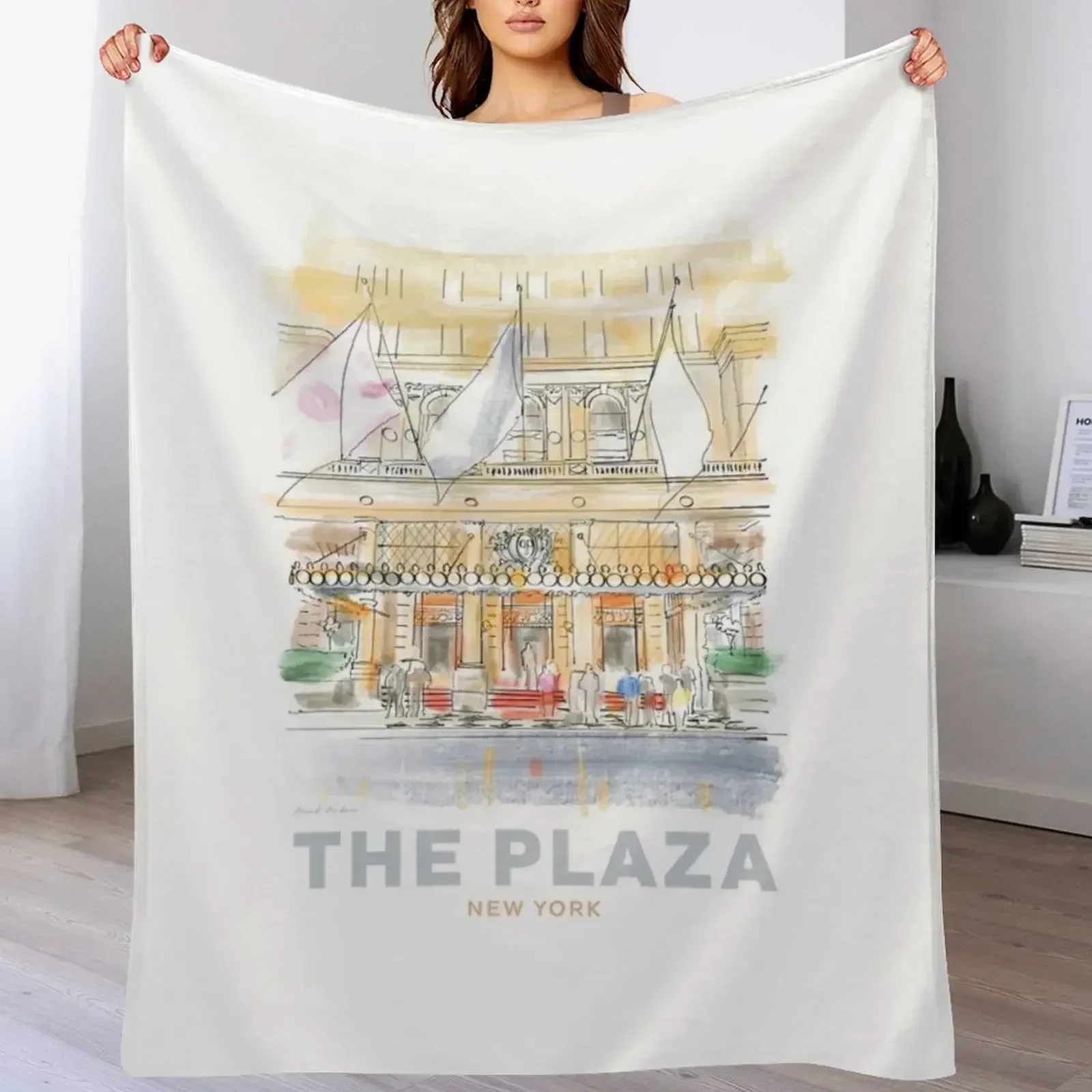 Одеяло The Plaza Hotel New York рождественские подарки меховые одеяла