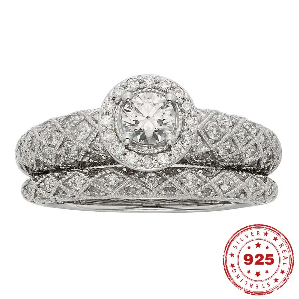 

Кольцо из стерлингового серебра 925 пробы в стиле хип-хоп, белое ювелирное изделие из моиссанита Bizuteria Anillos De Свадебные серебряные кольца из с...