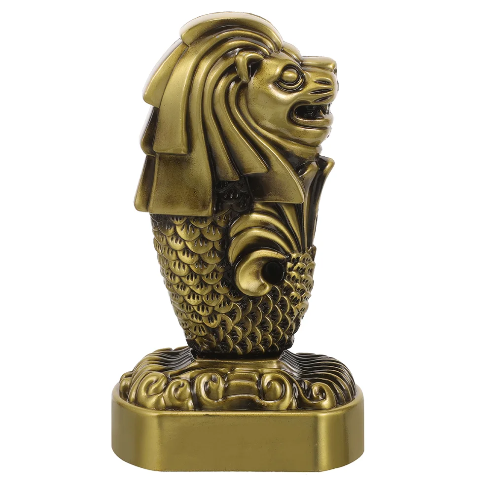 Merlion орнамент искусственное металлическое ремесло в стиле ретро настольный