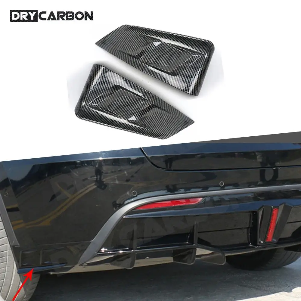 

Gloss Black Rear Lip Diffuser Side Splitters for Tesla Model Y 2021+ Car Rear Bumper Lip Diffuser Splitters Spoiler Accessories
