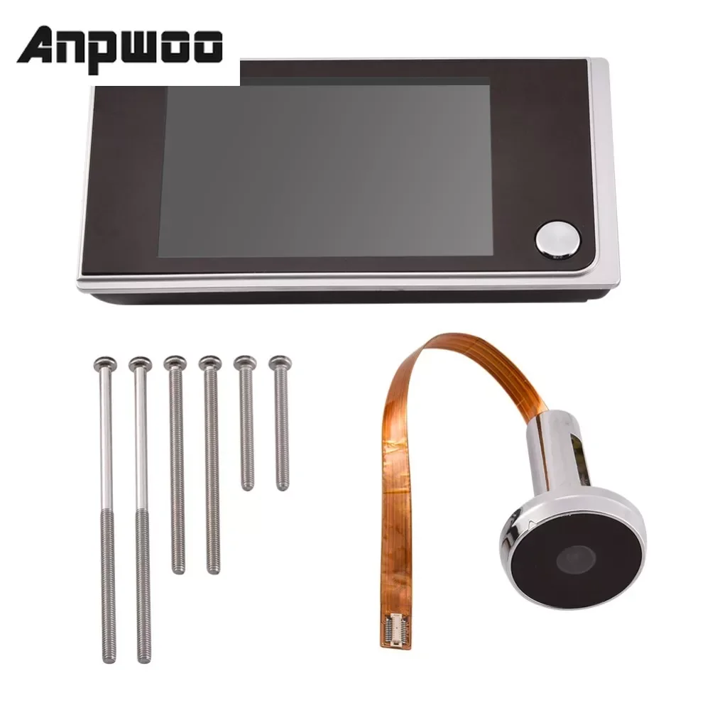 

3.5 inch Video peephole Digital Door Camera Doorbell 120 Degree Angle Peephole Viewer video Eye Door Doorbell Outdoor Door Bell