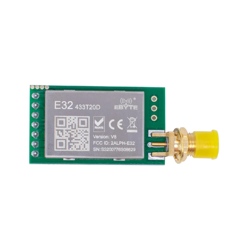 LoRa SX1278 SX1276 Модуль 433 МГц Передатчик Приемник 8000 м E32-433T20D-V2.0 UART Беспроводной