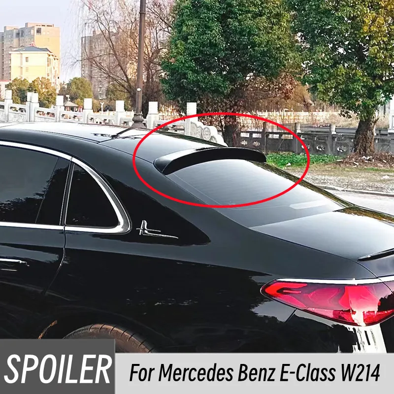 Фото Для Mercedes Benz E-Class W214 E260 E300 черный карбоновый спойлер на заднее лобовое стекло автомобиля крылья внешние тюнинговые аксессуары часть №1