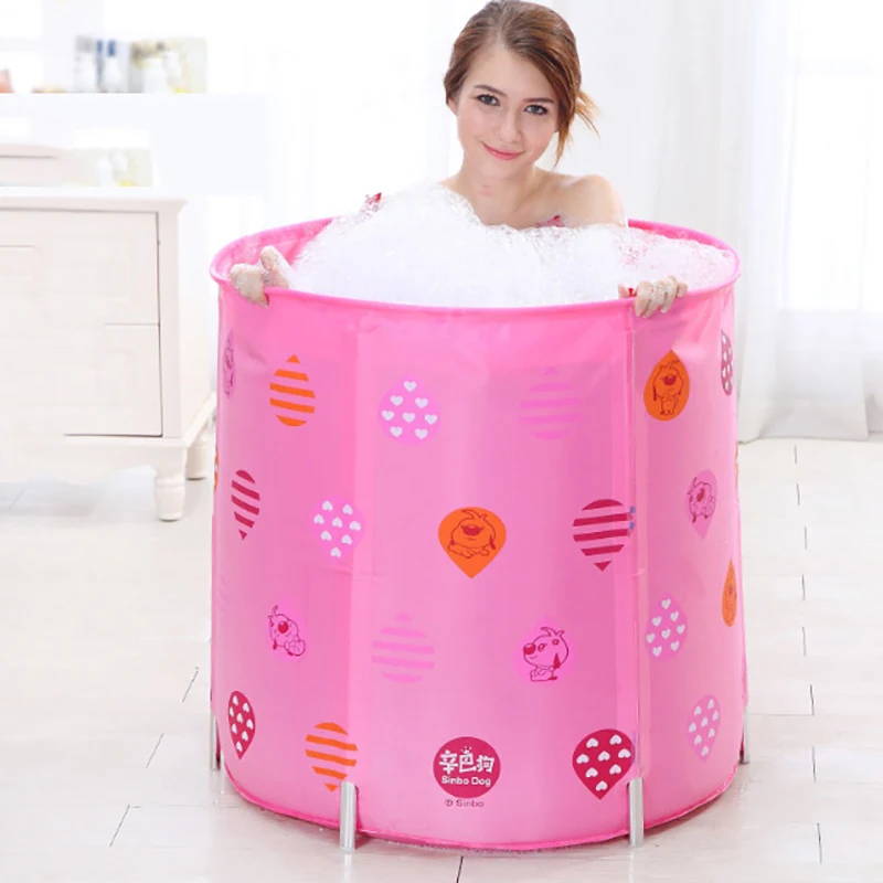 Складная Ванна утолщенная простая портативная детская Изолированная ванна для