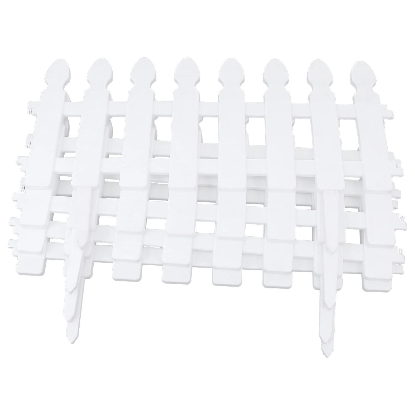 

Fence Garden Border Picket Edging Panels Lawn Landscape Decorative Flowerbeds Christmas Tree Miniature White Mini Fencing Fences