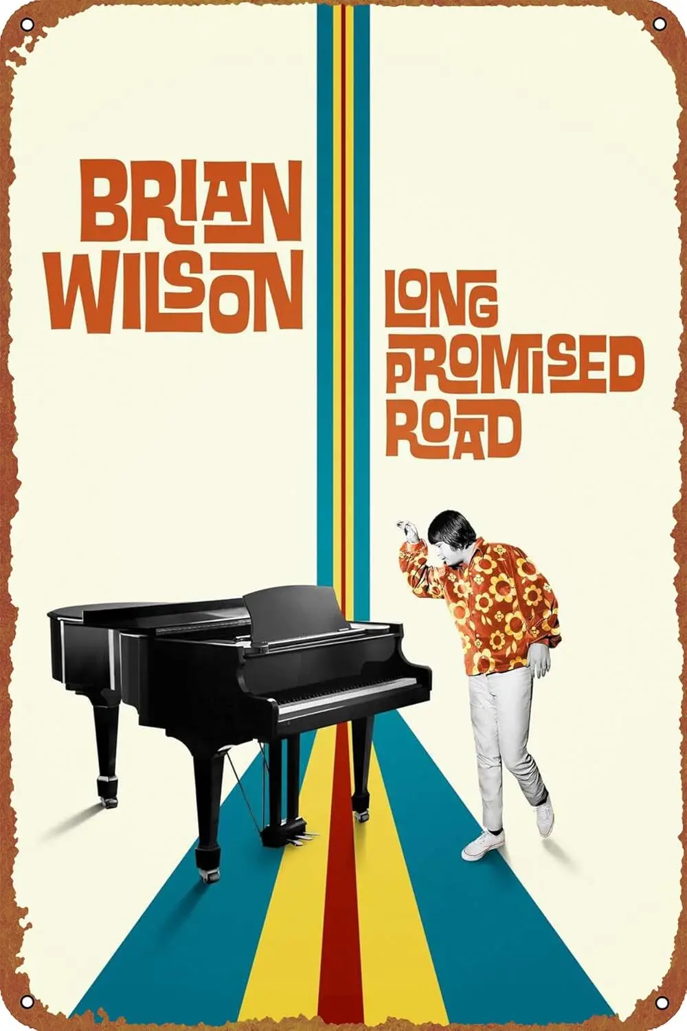 Брайан Уилсон: Длинная обещанная дорога забавная металлическая жестяная вывеска