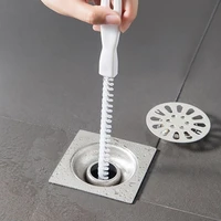 45cm pipe unblocking brush portable sewer anti blockage unblocking cleaner home bathroom sink drainage flexible cleaning stick