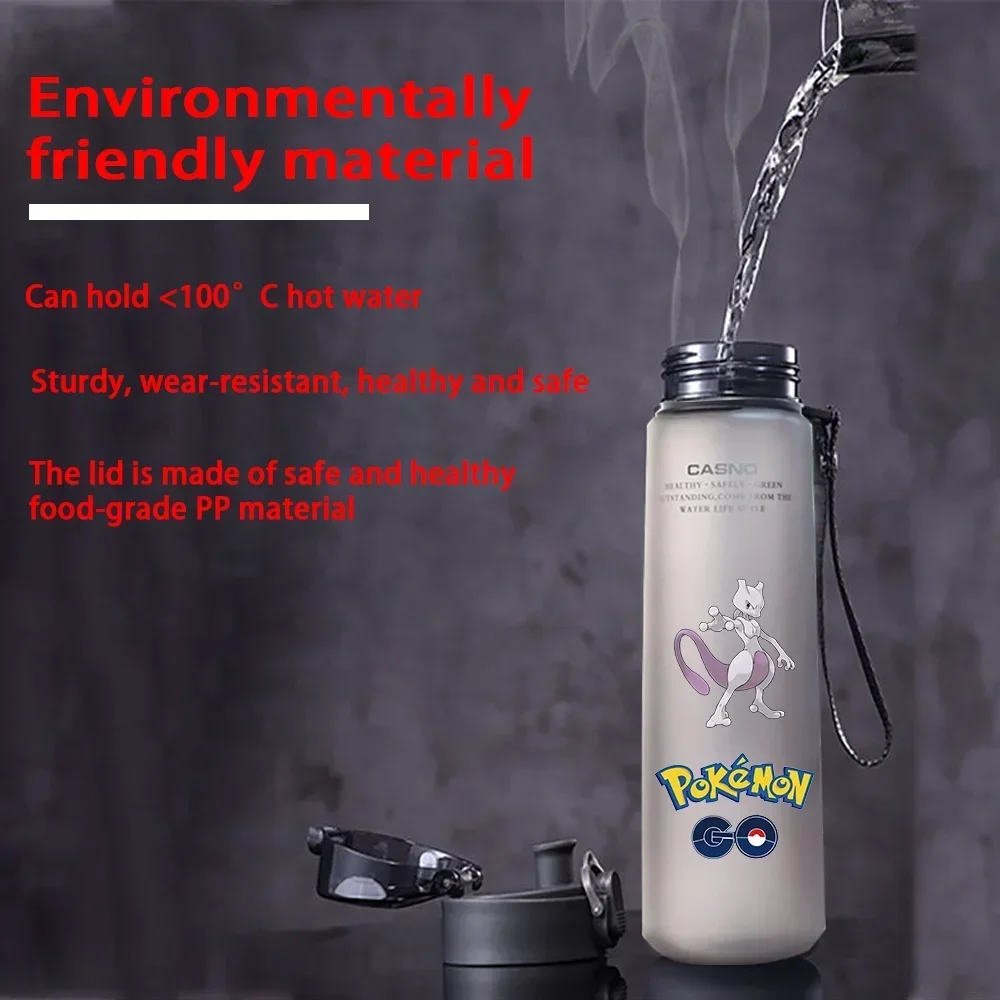 Бутылка для воды с покемоном 560 мл Пикачу Eevee портативная пластиковая бутылка