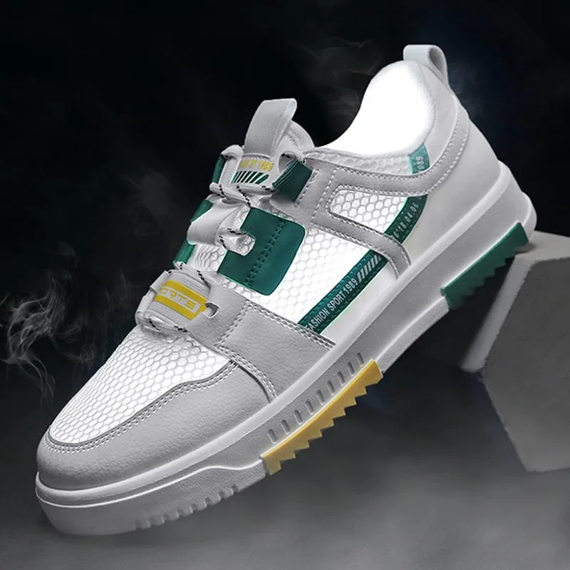 

Летние мужские сетчатые кроссовки, дышащие удобные мужские повседневные туфли на плоской подошве, на шнуровке, Нескользящие, Wild Youth Man, обувь...