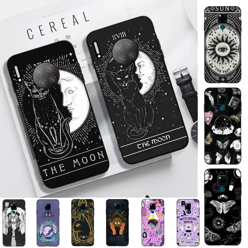 

Witches moon Tarot Mystery totem Phone Case for Huawei Mate 20 10 9 40 30 lite pro X Nova 2 3i 7se