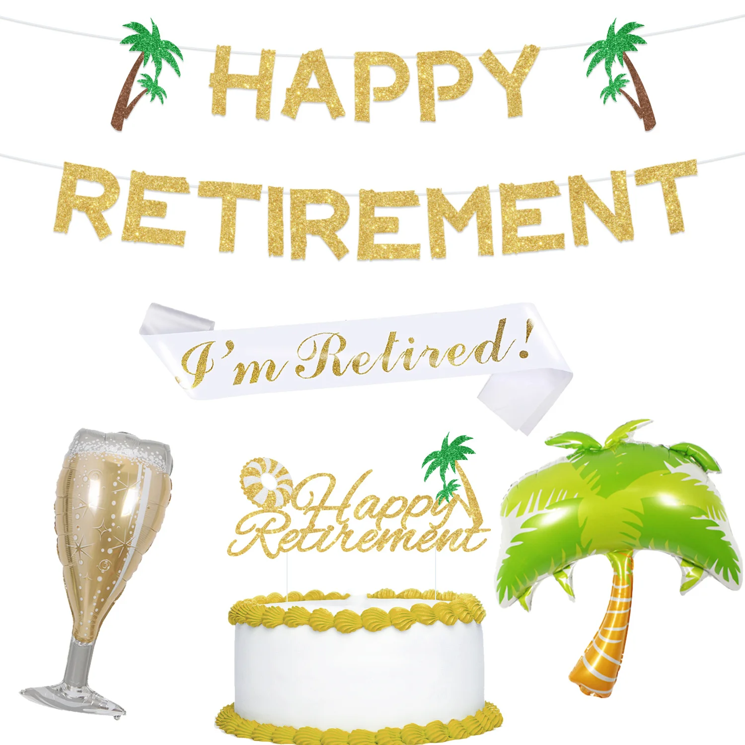 

Вечеринка Cheereveal с изображением песка пляжа для мужчин, украшение для вечевечерние, Золотой блестящий баннер для счастливого отдыха для мужчин, женщин и мужчин