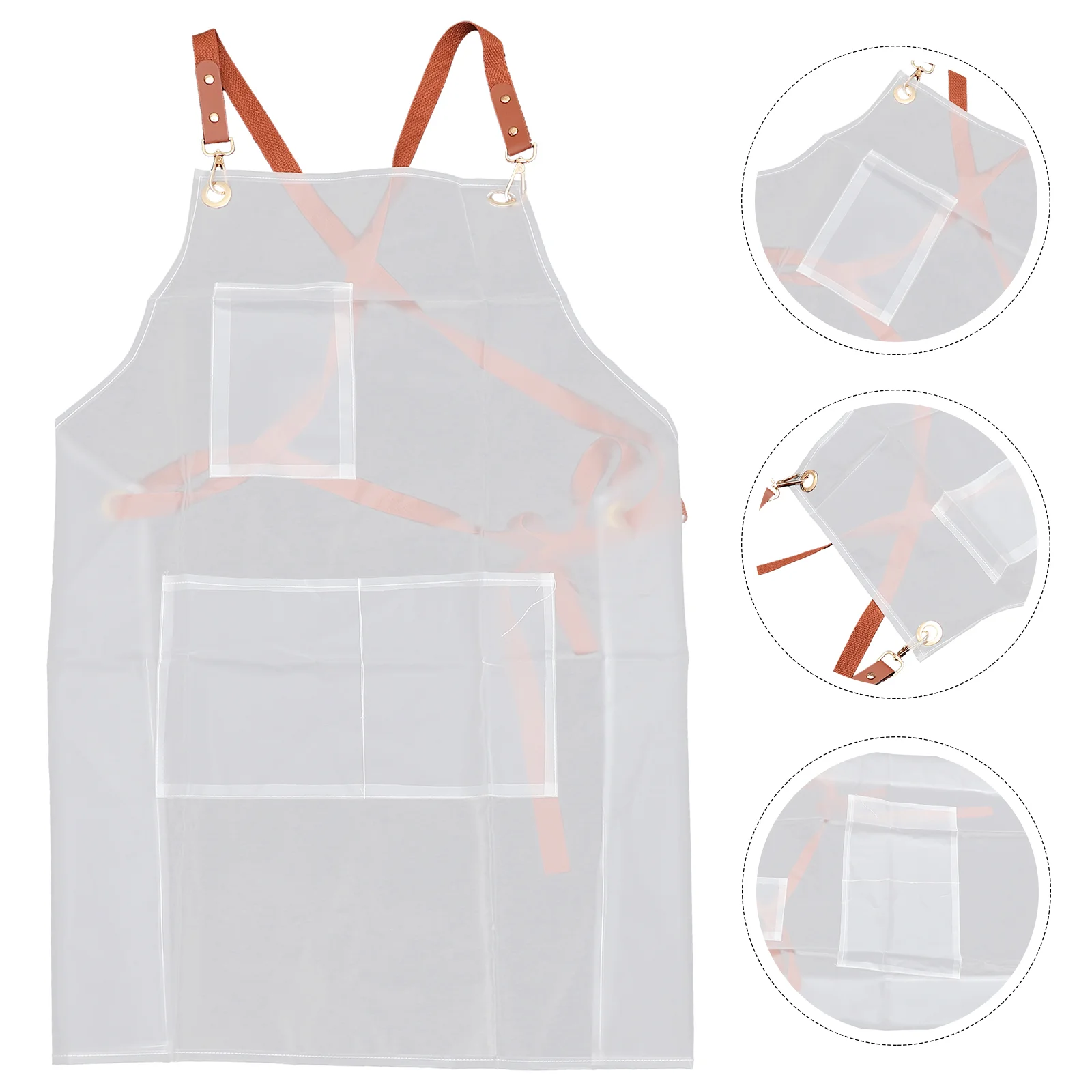 

Hair Stylist Apron Water Proof Aprons Household Clear Grooming Dishwashing Tpu Plastic Cooking Work Waterproof