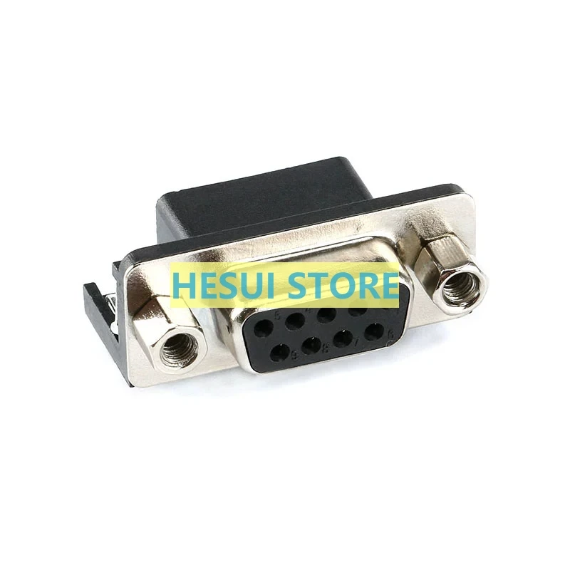 DR9/15/25 Вилка-розетка папа/гнездо 9/15/25 жил/параллельный порт изогнутая на 90