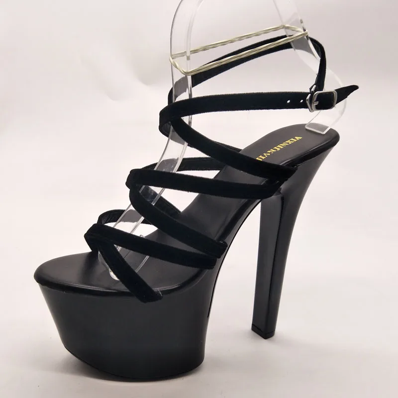 LAIJIANJINXIA/Новинка 17 см/7 дюймов модные пикантные экзотические женские сандалии на